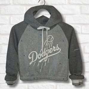 Los Angeles Dodgers Crop Hoodie